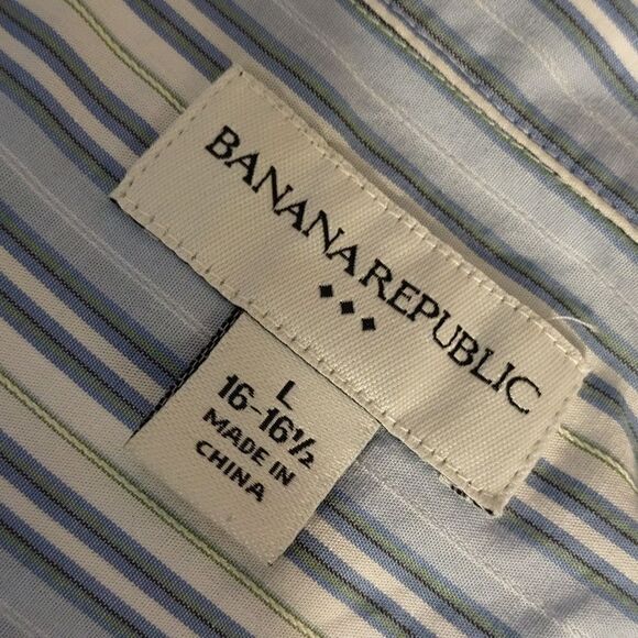 Banana Republic Men's Striped Shirt - Picture 6 of 7